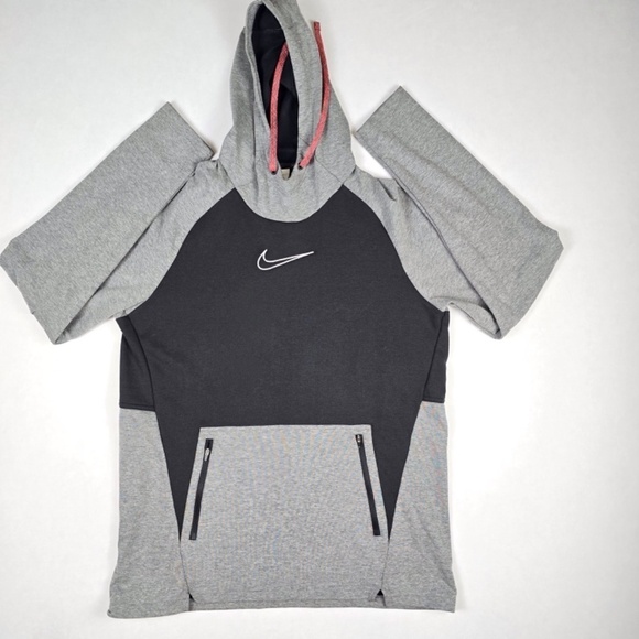 Nike Men's Large Therma- FIT Pullover Training Hoodie (Black/Grey) DD2112-010 - Picture 2 of 10